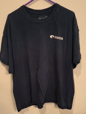 Costa Navy Logo Short Sleeve Tee XXL